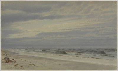 Beach Scene with Barrel and Anchor, 1870 by William Trost Richards